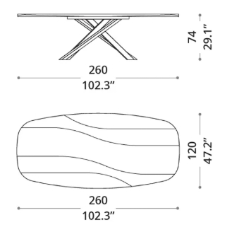 4x4 Ozzio piano intarsiato