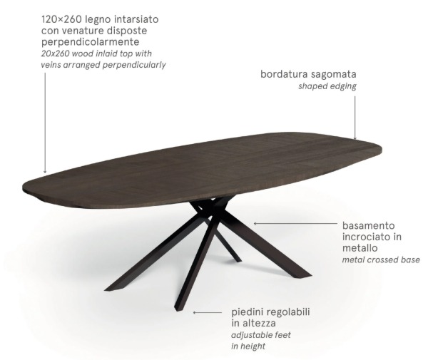 4x4 Ozzio piano intarsiato