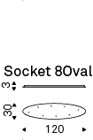 Socket 8 OVAL