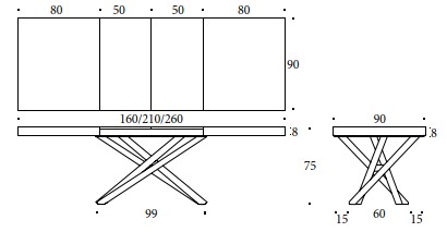 Fahrenheit allungabile 160 cm