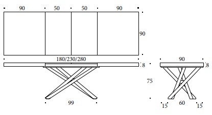 Fahrenheit allungabile 180 cm