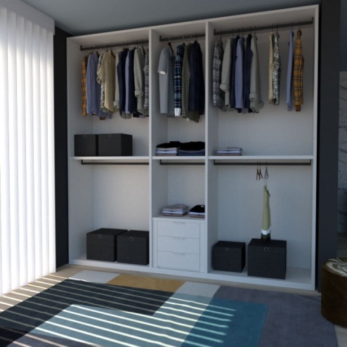 Cabina armadio Smart+ L.262,5 cm