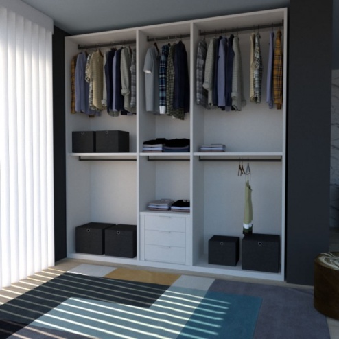 Cabina armadio Smart+ L.242,5 cm