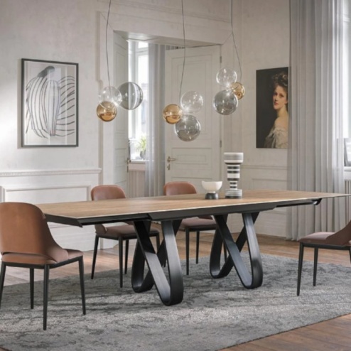 Tavolo Allungabile Butterfly Glass Tonin Casa