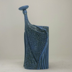 Scultura in ceramica Bandolera turchese black - Adriani & Rossi