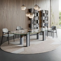 Tavolo Bilbao Glass Cattelan Italia