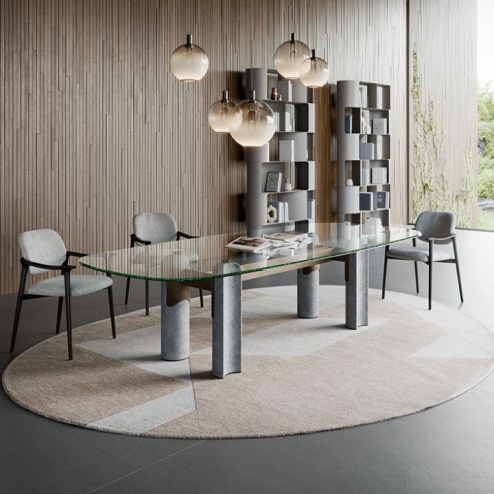 Tavolo Bilbao Glass Cattelan Italia