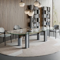 Tavolo Bilbao Glass Cattelan Italia