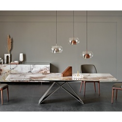 Tavolo Premier Crystalart Drive Cattelan Italia