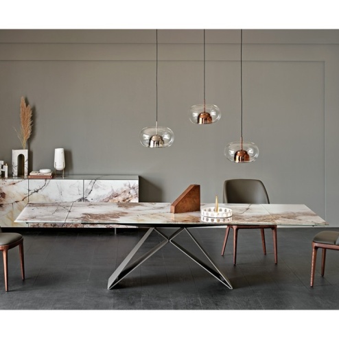 Tavolo Premier Crystalart Drive Cattelan Italia