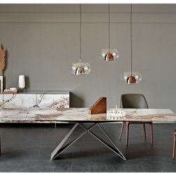 Tavolo Premier Crystalart Drive Cattelan Italia