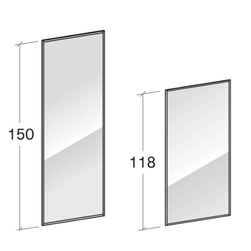 Specchio per moduli battenti Cinquanta3