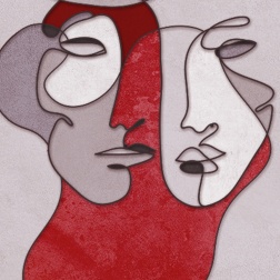 Carta da parati Maschera rossa - Adriani & Rossi