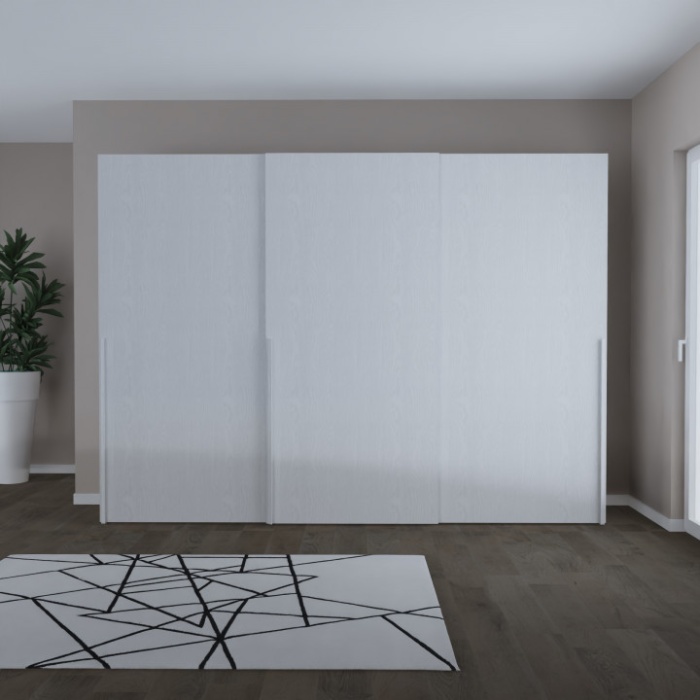 Armadio Scorrevole 13Casa Jenny S01 - 100x50x200 Cm, Melamina, Colore Rovere - Foto 5