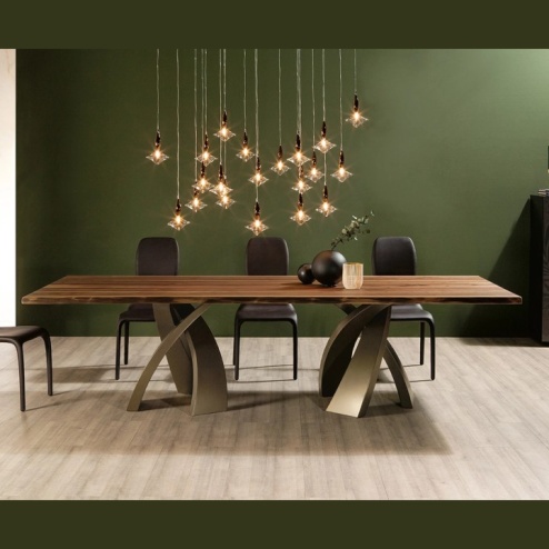 Tavolo Big Eliseo Irregular Wood Tonin Casa