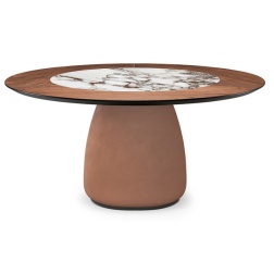 Tavolo Botero Ker-Wood Round Cattelan Italia