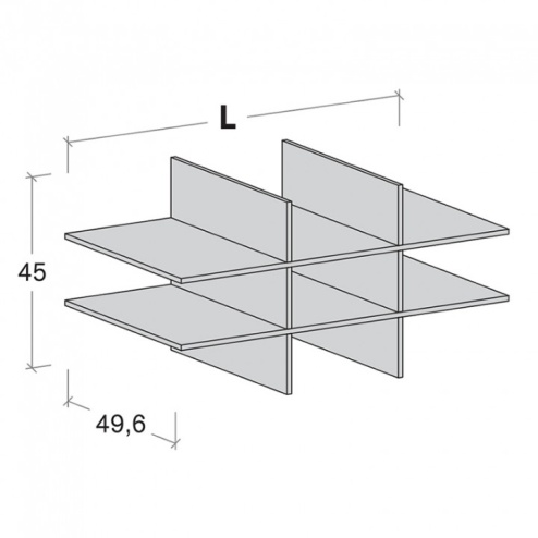 Crociera per moduli scorrevoli Cinquanta3