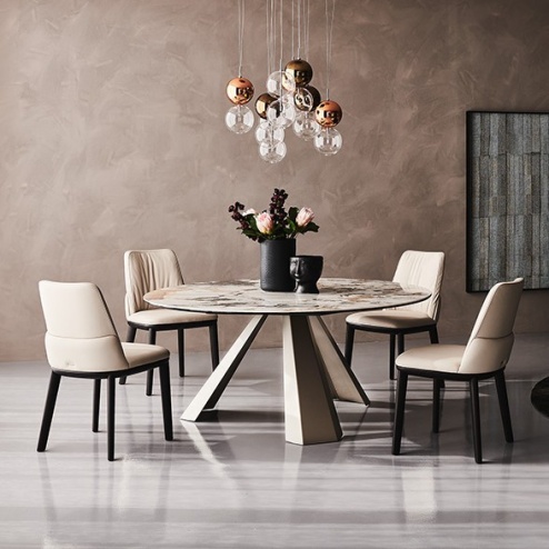 Tavolo Eliot Keramik Round Cattelan Italia