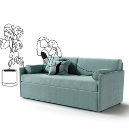 Lettino Turchese Nefi Italia