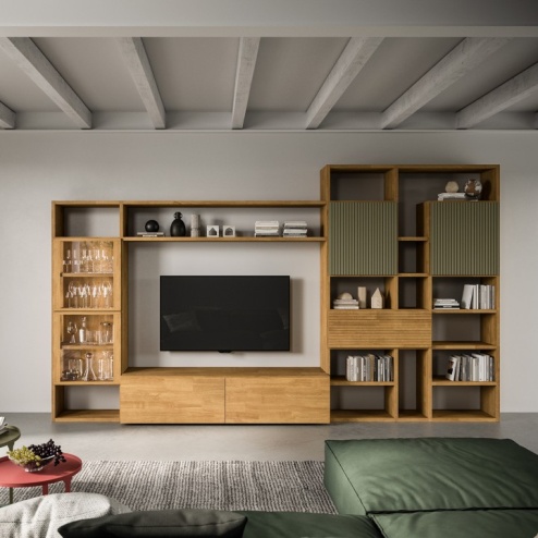 Parete attrezzata Mixer CM203 Fgf Mobili