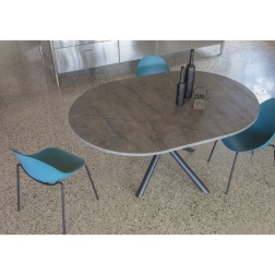 Tavolo Tondo Allungabile Talete Wood - La Seggiola