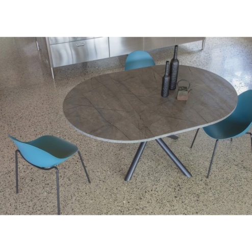 Tavolo Tondo Allungabile Talete Wood - La Seggiola