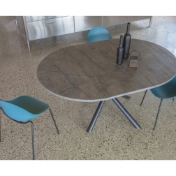 Tavolo Tondo Allungabile Talete Wood - La Seggiola