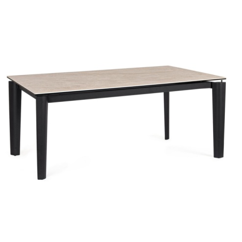 Tavolo Allungabile Asiri 180/250x100 Nero - Bizzotto