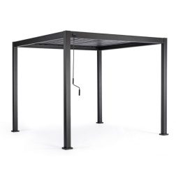 Pergola Marea 3x3 Antracite Bizzotto