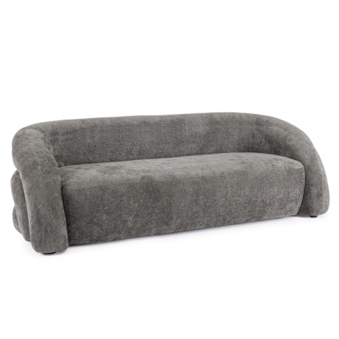 Divano 3 posti Clemence grigio scuro Bizzotto