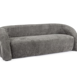 Divano 3 posti Clemence grigio scuro Bizzotto