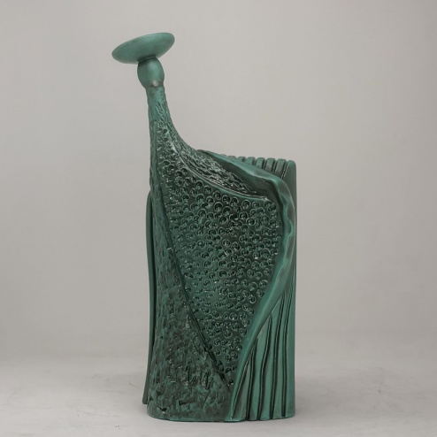 Scultura in ceramica Bandolera smeraldo black - Adriani & Rossi