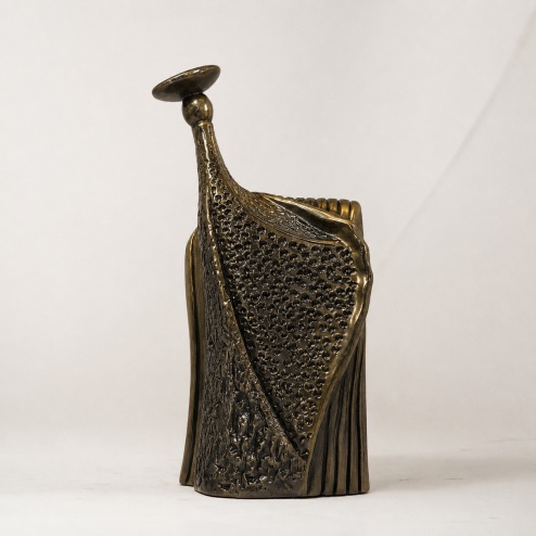 Scultura in ceramica Bandolera black gold - Adriani & Rossi
