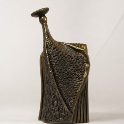 Scultura in ceramica Bandolera black gold - Adriani & Rossi