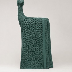 Scultura in ceramica Etro smeraldo black - Adriani & Rossi