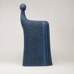 Scultura in ceramica Etro turchese black - Adriani & Rossi