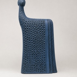Scultura in ceramica Etro turchese black - Adriani & Rossi
