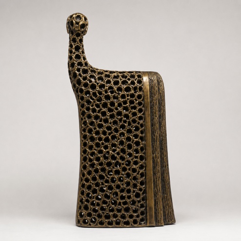 Scultura in ceramica Etro black gold - Adriani & Rossi