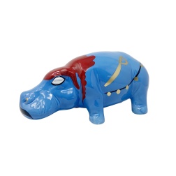Scultura in ceramica Super Hippo pirata - Adriani & Rossi