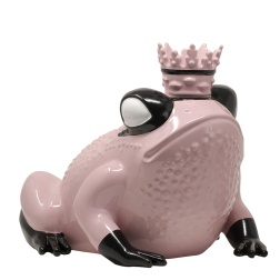 Scultura in ceramica Super Prince rosa - Adriani & Rossi