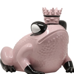 Scultura in ceramica Super Prince rosa - Adriani & Rossi