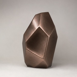 Vaso in ceramica Sface rosy black H 44 D. 30 cm - Adriani & Rossi
