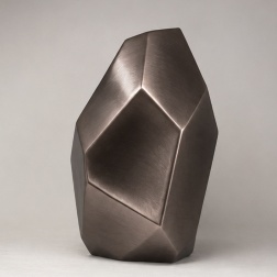 Vaso in ceramica Sface golden black H 44 D. 30 cm - Adriani & Rossi