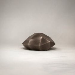 Vaso in ceramica Sface golden black L.34 x P.30 x H.14 cm - Adriani & Rossi