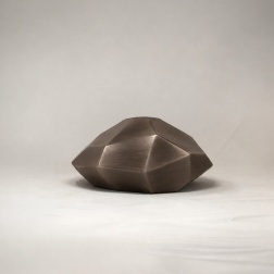 Vaso in ceramica Sface golden black L.34 x P.30 x H.14 cm - Adriani & Rossi