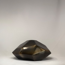 Vaso in ceramica Sface black gold L.34 x P.30 x H.14 cm - Adriani & Rossi