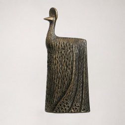 Scultura in ceramica Fenice black gold - Adriani & Rossi