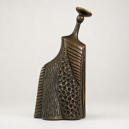Scultura in ceramica Carmen black gold - Adriani & Rossi