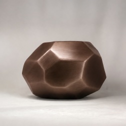 Vaso in ceramica Sface rosy black L 50 P 25 H 33 cm - Adriani & Rossi