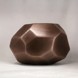 Vaso in ceramica Sface rosy black L 50 P 25 H 33 cm - Adriani & Rossi